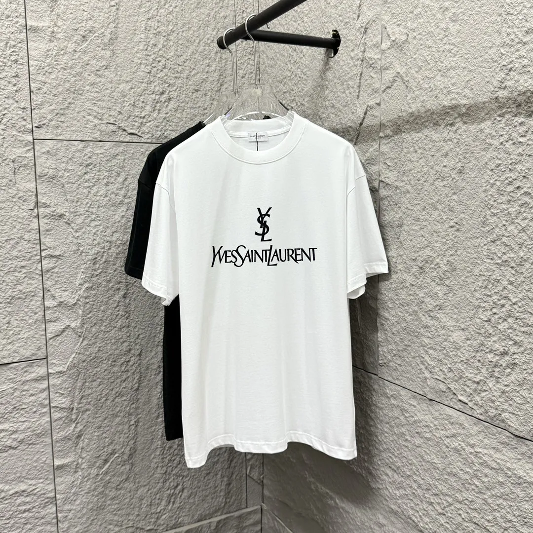 ysl* * 2025 New Arrival Classic ， ， T Same Style Size： S （90-130 ） M （120-150 ） L （140-165 ） XL （160-180 ） XXL （180-210 ） ：Black White